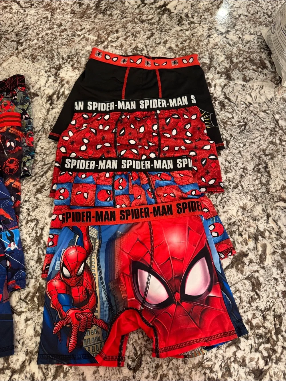 (8) Never Worn Spider-Man Miles Morales Boys' Boxer Briefs - Multicolor